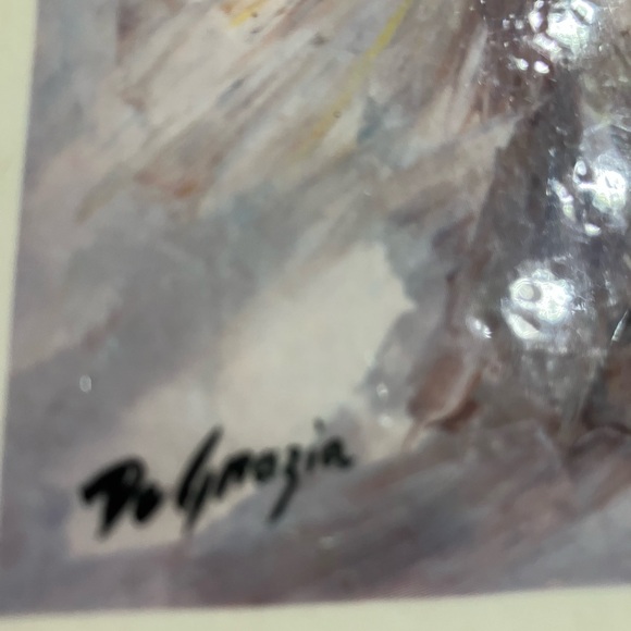 Vintage Ted DeGrazia Lighting The Lord’s Candle, Wood Wall Plaque - Picture 3 of 9